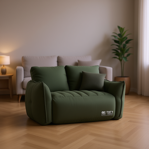 Sillón Reclinable Cuadrado Moderno y Cómodo Db para Dos Personas, con Núcleo de Espuma Suave y Tapicería de Tela, Sofá para Sala de Estar - Product Image 2