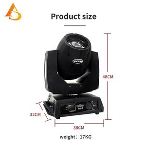 Luz Móvil Profesional Black Beam 230 7r, Luz Móvil DMX Sharpy, Luz de Punto - Product Image 5