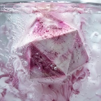 Bombes de bain effervescentes artisanales en cristal de sakura, relaxantes, hydratantes, pour spa, lot de 6 pièces, vente en gros, personnalisable OEM ODM, 110g