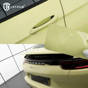 Film de changement de couleur jaune parfumé en PVC vinyle en gros d'usine 1.52x15m rouleau complet - Product Image 2