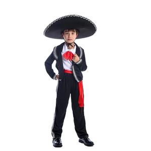 Disfraz de Mariachi Amigo para niños, disfraces tradicionales mexicanos de alta calidad, disfraz de Cosplay <span class=keywords><strong>mexicano</strong></span> para fiesta de Halloween - Product Image 2