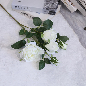 Fleurs artificielles en soie, roses de montagne enneigées, décoration d'intérieur, accessoires photo pour la Saint-Valentin, ornement de table de salon et de salle à manger - Product Image 6
