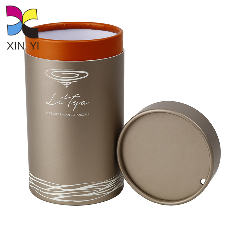 Custom recyclable luxury perfume packaging tube cosmetic box beauty box