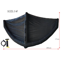 2020 nouveau Design usine personnalisé gonfler noir feuille Surf cerf-volant aile pour feuille surf 3M2