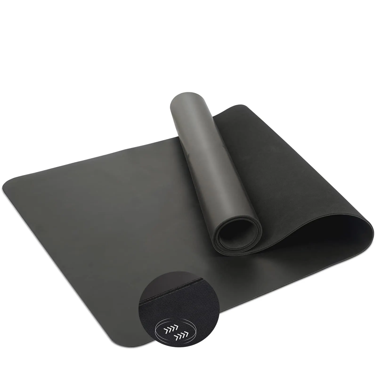 high quality customized fitness 5mm german yog yoga mat non slip, yoga matt, natural pu rubber black premium yoga mat with logo