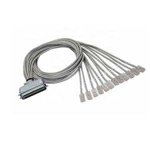 26AWG 50ピン25ペアCat3 Telco RJ21 ~ 12ポートRJ45ブレイクアウトケーブル - Product Image 1