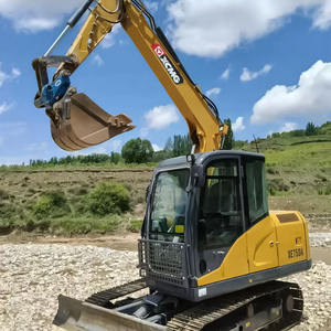 Mini-excavatrice XCMG XE75DA de 7 tonnes, sur chenilles, haute qualité, fabrication chinoise, petite pelle rétrocaveuse, excavatrice d'occasion - Product Image 2