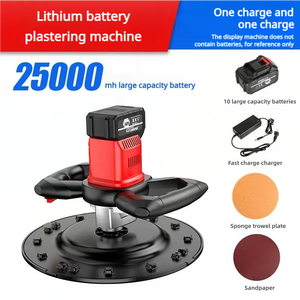 <span class=keywords><strong>Ponceuse</strong></span> murale électrique DIY pour mastic et plâtre, batterie 25000 mA, 21 V, vitesse variable, disque de ponçage 380 mm - Product Image 3