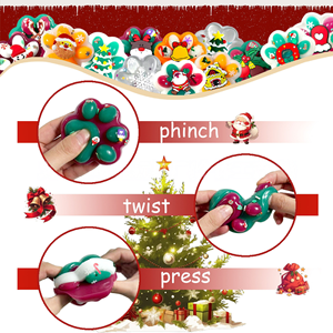 Jouets en silicone mignons et amusants en forme de patte de chat avec pompon, motifs variés, fonction rebondissante, pour les 15 ans et plus - Product Image 4