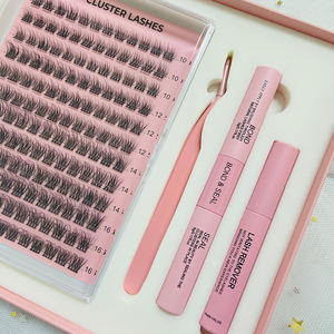 Kit de pestañas con logotipo personalizado, pestañas con Etiqueta Privada, racimos, venta al por mayor - Product Image 2