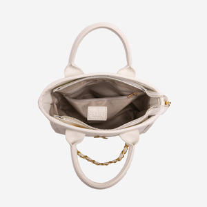 Fashionable Durable Foldable Lady's PU Handbag with Geometric Patterns Chains Zipper Closure for Daily Use Model 2526 - Product Image 2