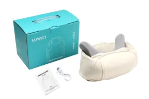 Luyao Portable Manual Electric Pulse Neck Massager 6-Wheelie Roller With Infrared Physiotherapy Function Neck Shoulder Therapy