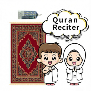 DT1508 SHANTOU SAJADAH Tapis de prière électronique intelligent avec lumière et bouton tactile capacitif pour l'étude <span class=keywords><strong>du</strong></span> <span class=keywords><strong>Coran</strong></span> – Cadeau islamique - Product Image 6