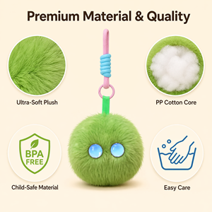 Pendentifs de sac en peluche <span class=keywords><strong>Rabot</strong></span>, rembourrés en coton PP, cadeaux mignons, compagnon intelligent en fourrure, animal de compagnie IA, jouet parlant intelligent en peluche - Product Image 3