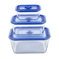 Contenants alimentaires en verre borosilicate sans BPA - Étanches, empilables, résistants à la chaleur pour la rentrée scolaire et l'utilisation en extérieur