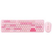 Clavier hexagonal moderne et élégant GEEZER, combo clavier et souris sans fil 2,4 G au design en nid d'abeille