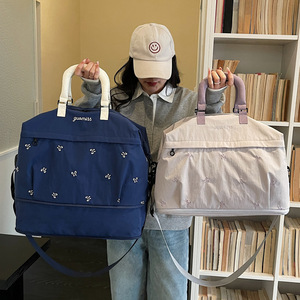 Nouveau Sac de Voyage Unisexe Tendance en Polyester avec Fermeture Éclair, Grande Capacité, Bandoulière et Rangement Multi-usages - Product Image 6