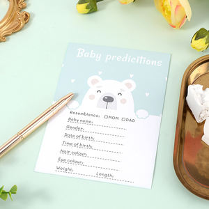 Baby Shower Game consigli e schede di previsione per la nuova scheda mamma e papà o mamma e papà per essere, per neonati da ragazza o ragazzo - Product Image 3