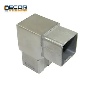 stainless steel 90 degree pipe elbow 40mm square tube connectors