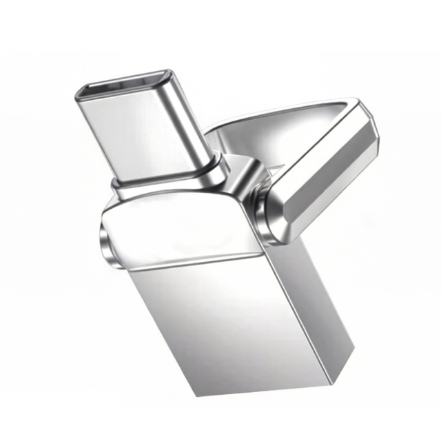 OTG Metal Thumb Drive 2 in 1 Type-C USB Flash Drive for Business Promotion Gift