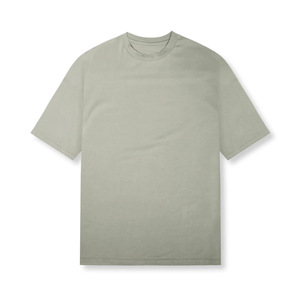 Camiseta Deportiva de Algodón para <span class=keywords><strong>Hombre</strong></span>, Estilo Americano, Holgada, de Color Sólido, Talla Grande, para Entrenamiento Físico, Cuello Redondo, Manga Corta - Product Image 2