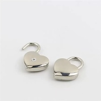 Pas de clé tirer amour serrure décoration serrure couleur Mini coeur cadenas pour bagages sac à main cahier journal