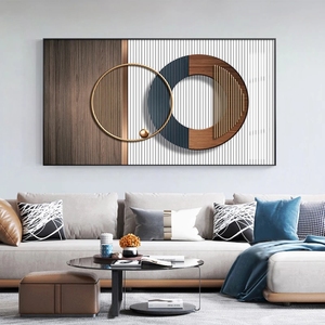 Decoración de pared del dormitorio <span class=keywords><strong>Cuadros</strong></span> minimalistas geométricos de lujo Arte abstracto Marco flotante Pintura <span class=keywords><strong>Cuadros</strong></span> de pared de salón Pinturas - Product Image 4