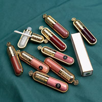 Brillant à lèvres doré Marque privée Brillant à lèvres étanche Tubes vides Vegan Pretty Lipgloss Containers Lipstick