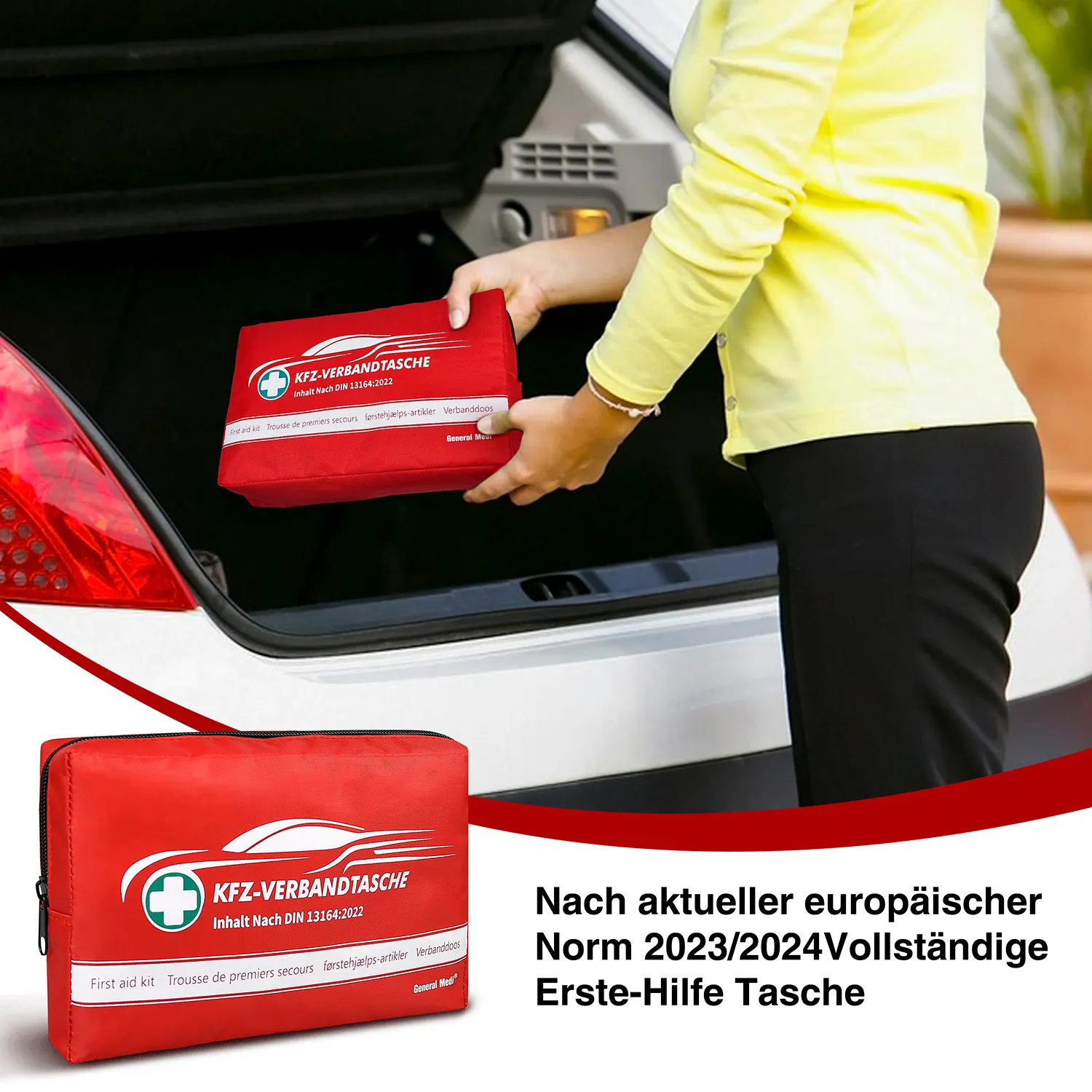 DIN 13164 konkurrenzfähiger Preis OEM-Notfall-Autokit erste-Hilfe-Tasche Notfall-Werkzeug-Kit Straßenverkehr-Notfall-Hilfs-Kit für Auto