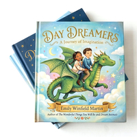 Impression de livres pour enfants personnalisés à couverture rigide, estampage à chaud doré, livre illustré couleur de haute qualité, reliure cousue, plastification