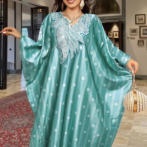 <strong>2026</strong> <strong>Turkey</strong> African Abaya Dress Women Outfits Free Size High Material Women Robe Middle Eastern Women's Embroidered Robes - Product Image 1