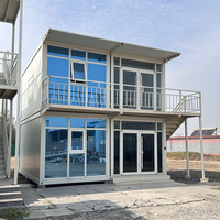 Maison de luxe à deux étages, 4 à 5 chambres, grande maison préfabriquée de 40 pieds, maison conteneur personnalisée en kit