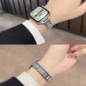 Bracelets de montre intelligente sertis de diamants pour Xiaomi Mi Band 9/10, pour Apple Watch, pour Huawei Mi Band 9/10 - Product Image 1