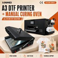 Mesin Printer DTF A3 Langsung dari Pabrik XINMEI dengan Oven Pengering Manual, Sertifikat CE, Pemasangan, dan Layanan Purna Jual