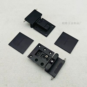 Bisagra Oculta de Alta Resistencia para Puerta de Armario de Vidrio y Aluminio, Apertura Completa de 270 Grados - Product Image 1