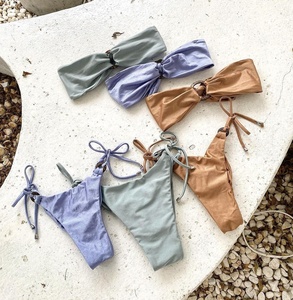 Traje de baño personalizado String <span class=keywords><strong>Tanga</strong></span> Micro <span class=keywords><strong>Mini</strong></span> 2 piezas traje de baño mujeres traje de baño <span class=keywords><strong>Tanga</strong></span> <span class=keywords><strong>Bikini</strong></span> Set - Product Image 5