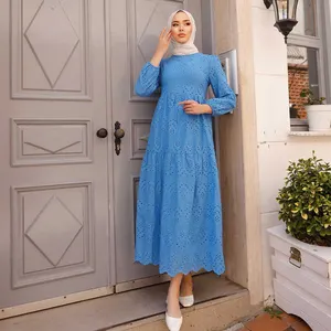 Neues Design muslimisches Kleid Abaya Damen muslimisches Kleid Seide muslimisches marokkanisches Damenkleid