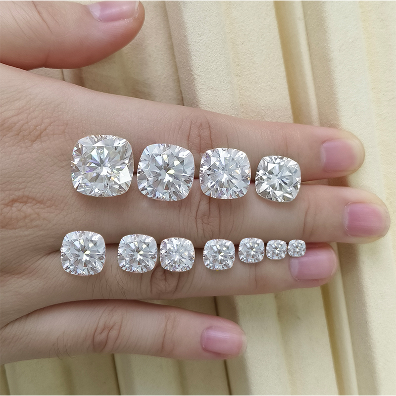 DEF White Square Cushion Cut