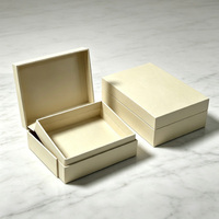 Boîte à bijoux de luxe avec logo personnalisé imprimé - Plateau surélevé - Emballage cadeau en carton recyclé écologique - Fermeture magnétique