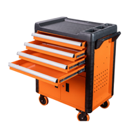 Chariot à outils robuste à 4 tiroirs, chariot roulant avec frein, armoire à roulettes personnalisable OEM pour atelier