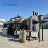 Eeuwigdurende Pyrolyseoven Carbonisatiemachine voor stro/rijstvlies houtskool Bio-char Koolstofstaalconstructie
