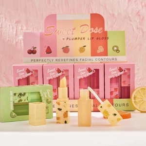 Nuovi arrivi Cruelty Free uso quotidiano cosmetici set di trucco lipgloss <span class=keywords><strong>lipbalm</strong></span> cosmetici set regalo frutta <span class=keywords><strong>lip</strong></span> <span class=keywords><strong>gloss</strong></span> - Product Image 4