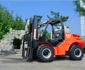 Side Shift Rough Terrain Forklift H30 3000kg 4.5m Lifting Height Diesel 4 Wheel Drive Off-road Forklifts