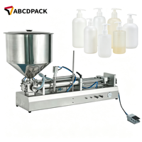 Machine de remplissage horizontale à tête unique en acier inoxydable de qualité alimentaire pour miel et sauce tomate, idéale pour les petites entreprises