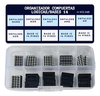 AIZESION 48PCS 6 Specifications IC 74LS02 74LS00 Integrated Circuit Chip Kit DIP Single Precision Timer 20x20x8mm