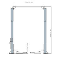 Pont élévateur hydraulique à deux colonnes LAUNCH TLT240SC 4T avec déverrouillage à un point pour garage et atelier, certifié CE