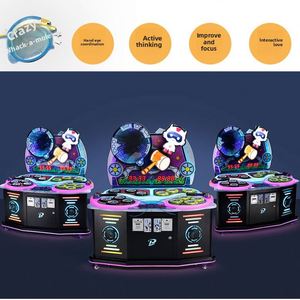 Colorful <b>LED</b> <b>Lighting</b> Coin Operated Multi-Player Arcade Game Machine Interactive Hammer Based Family Game - Product Image 3