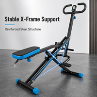 FLOWA 2026 Máquina de Ejercicio Profesional para Montar a Caballo, Acero de 1.5mm, Capacidad de 150kg, Entrenador de Abdominales para Gimnasio