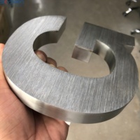 SKYSEEN Huruf Logam 3D Kustom Logo Tanda Baja Tahan Karat Tahan Air Papan Nama Bisnis Luar/Dalam Ruangan untuk Gedung & Toko