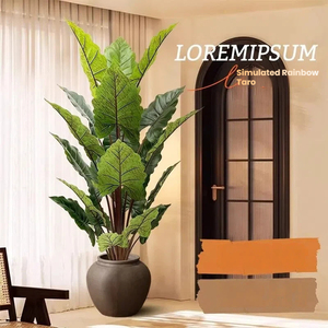 Filodendro Artificial Arcoíris, <span class=keywords><strong>Planta</strong></span> Artificial Grande para Interiores con Maceta, Vegetación Realista para Decoración del Hogar - Product Image 2